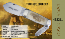 2011 Smooth White Engraved Bone